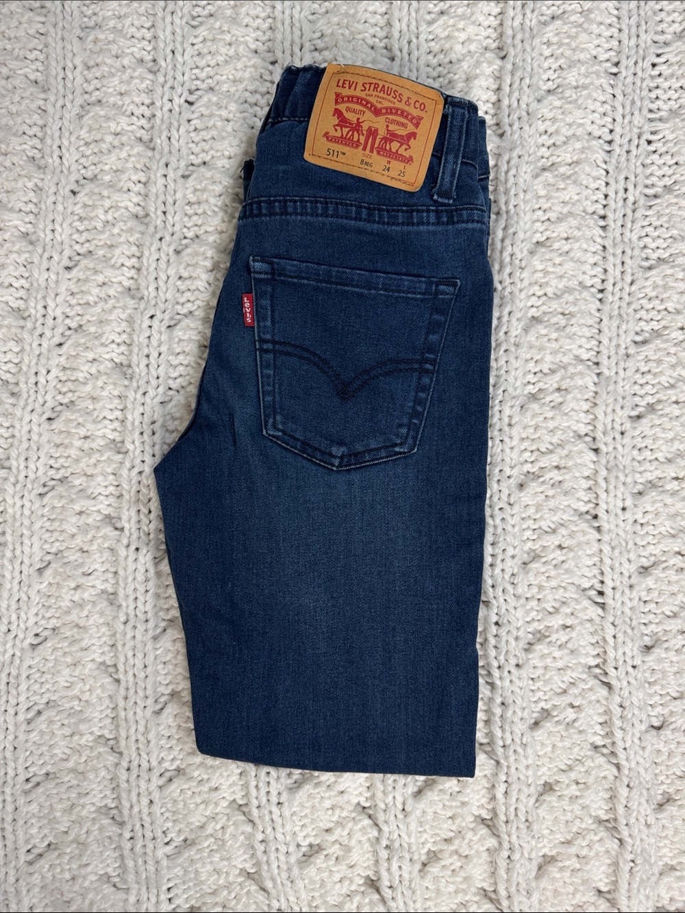 Levi's Slim Straight kids Jeans in Dark Indigo